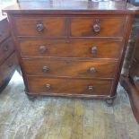 A Victorian 5 drawer chest 108 cm tall 109 x 54