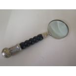 A large desk magnifying glass, 12"