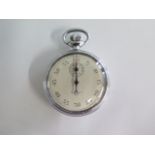 A Waltham WWII 1/5 SEC TP military stop watch, approx 51mm diameter, in working order