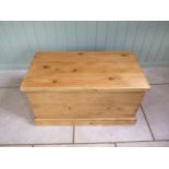 A new pine toy / storage box made by a local craftsman to a high standard, 44cm tall x 80cm x 42cm