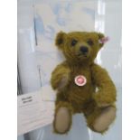 A Steiff Edward the bear, mohair, 33cm tall, Limited Edition 869 of 1500, boxed with certificate, as