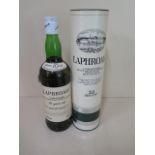 A 75cl bottle of Laphroaig 10 year old unblended Islay malt Scotch whisky, shoulder level, sealed