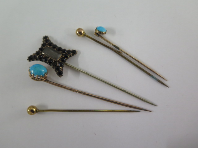 A collection of six 9ct gold brooches, all marked 9ct, total weight approx 10.3 grams, and five - Image 3 of 3