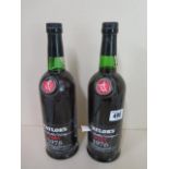 Two bottles of Taylors late bottled port, 1976 and 1978, both levels good