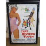 A film poster for the comedy That Riviera Touch starring Eric Morecambe and Ernie Wise, frame size
