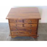 A Laura Ashley 6 drawer chest /TV stand in good condition 53 cm tall 63 by 50 cm