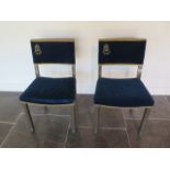 A pair of Replica Peers limed oak chairs as used in Westminster Abbey for the Coronation of queen