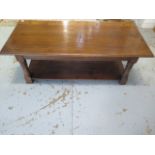 A good quality oak coffee table with a nice patina, 130cm long x 60cm wide x 46cm high