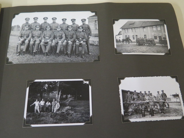 A WWII German photograph and postcard album, total approx 130 - Image 3 of 9