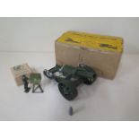 Britains a mobile 18" heavy Howitzer with one shell, boxed, and a Predictor with operator no 1728,