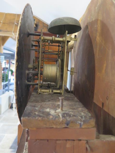 A Scottish mahogany 8 day striking longcase clock with a 13" round painted dial, signed John Findlay - Image 4 of 6