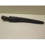 An interesting 17cm ebony carving, carved by George Sherriff, a seaman from Brixham, Devon who was