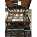 A good quality 12 setting service Canteen of Cutlery. The canteen was bought from Harrods probably