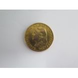 A gold Wilhelmina 1897 10 gulden coin 6.6 grams