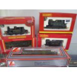 4 Hornby 00 boxed tank engines and a boxed Lima loco