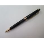 A Mont Blanc ball point pen, working, no engraving