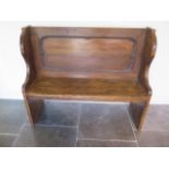 A new rustic pine hall bench incorporating some old timber, 100cm tall x 120cm x 40cm, made by a