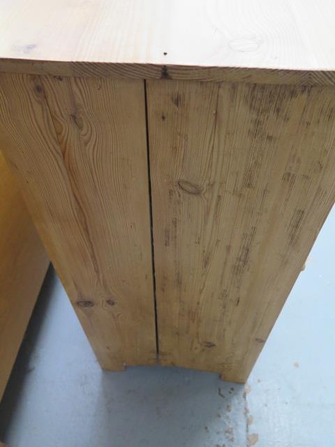 A pair of stripped pine bedside cupboards, 80cm tall x 41cm x 38cm - Image 5 of 5