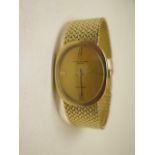 A Patek Philippe Ellipse 18ct yellow gold mid size 1972 manual wind bracelet watch 23.300 calibre 18