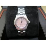 A ladies quartz Tag Heuer 2010 Aqua Racer 300m stainless steel wristwatch with mother of pearl