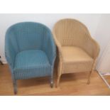 Two Lloyd loom lusty chairs, generally sound some small wear