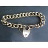 A 9ct yellow gold hollow link bracelet, approx 21.5 grams, some wear but generally good