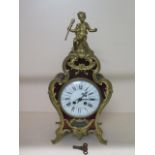 A nice French gilded clock with an 8 day Japy Freres movement having hour and half hour strike, 47cm