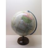 A Philips Challenge globe, 13 1/2" diameter, some staining and a small dent but generally good