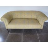 A good quality 19th century sofa recently re-upholstered and in good condition, 184cm wide