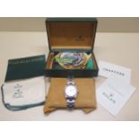 A gents Rolex Oyster Perpetual Air King Precision stainless steel bracelet wristwatch with silver