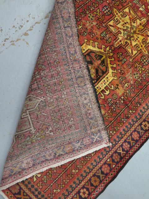 A hand knotted woollen Karajeh rug, 2.40m x 1.15m, in good condition - Image 3 of 3