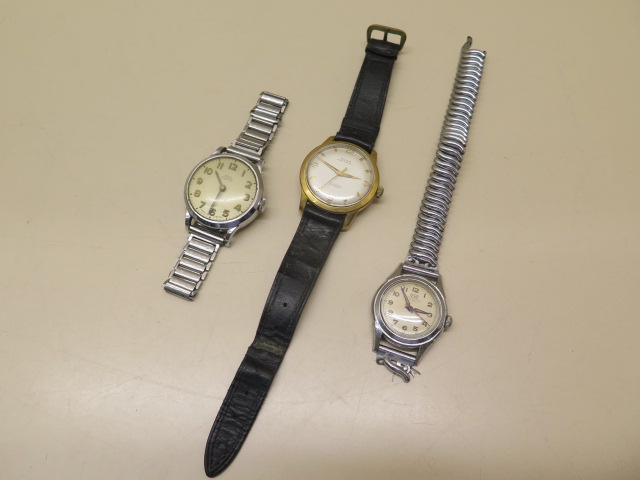 Three gents wristwatches Guda super automatic- running, Smiths Empire manual - not running and a