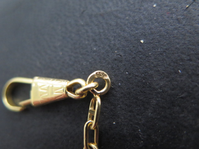 An 18ct yellow gold watch chain style necklace, 44cm long, marked 750, generally good, total - Image 4 of 4