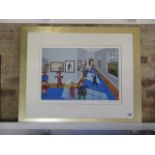 A John Wilson signed giclee 2005 print entitled Once upon a time 202 of 295, frame size 66cm x 80cm,