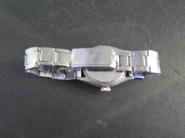 A Rolex Oyster Royal stainless steel mid size manual wind bracelet wristwatch, 31mm case, model 6144 - Image 6 of 9