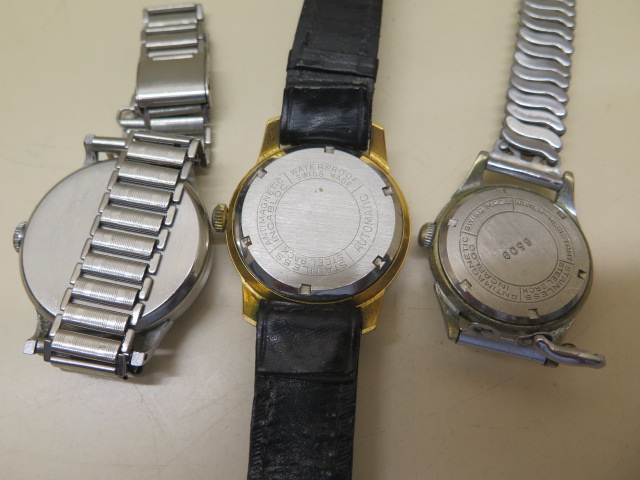 Three gents wristwatches Guda super automatic- running, Smiths Empire manual - not running and a - Image 4 of 4