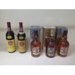 Two 70cl bottles of 12 year old Chivas Regal whisky and a Chivas Regal 15 year 70cl bottle of whisky