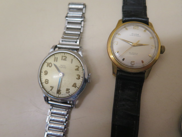 Three gents wristwatches Guda super automatic- running, Smiths Empire manual - not running and a - Image 2 of 4
