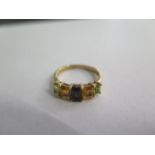 A hallmarked 9ct yellow gold ring, size P, approx 2.4 grams in generally good condition