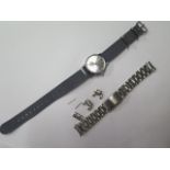 A Tissot manual wind seastar seven manual wind wristwatch, 30mm case, with cloth strap, in good