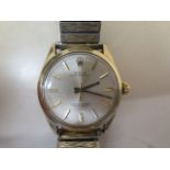 A Rolex 9ct gold Oyster perpetual superlative chronometer wristwatch, model 1002, case number