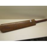 A Jack Hobbs Extra Special The Oval signed cricket bat South Africa v England 1st Test 1924 with