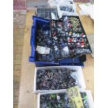A collection of painted part painted and unpainted plastic Games Workshop Warhammer and other