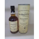 A 70cl bottle of Doublewood single malt Scotch whisky, aged 12 years distilled at The Balvenie