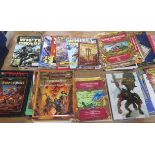 A collection of white dwarf Warhammer Dungeons and Dragons gaming supplements rulebook etc. approx