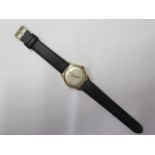 A Cortina manual wind wristwatch with 34mm gold plated case, number 41522-6 347480, in good