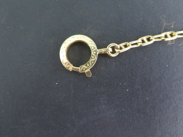 An 18ct yellow gold watch chain style necklace, 44cm long, marked 750, generally good, total - Image 2 of 4