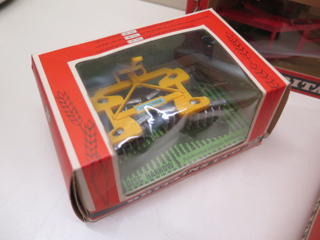 Five boxed Britains Ltd farm implements and tractor, a boxed Corgi Gas Escort van and a Matchbox - Image 6 of 6