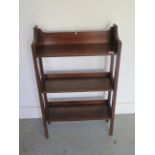 A small oak bookcase 89cm tall x 56cm x 20cm