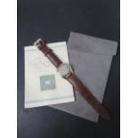 A very good gentleman's vintage 1960's IWC automatic wristwatch with 18ct gold case, brushed satin